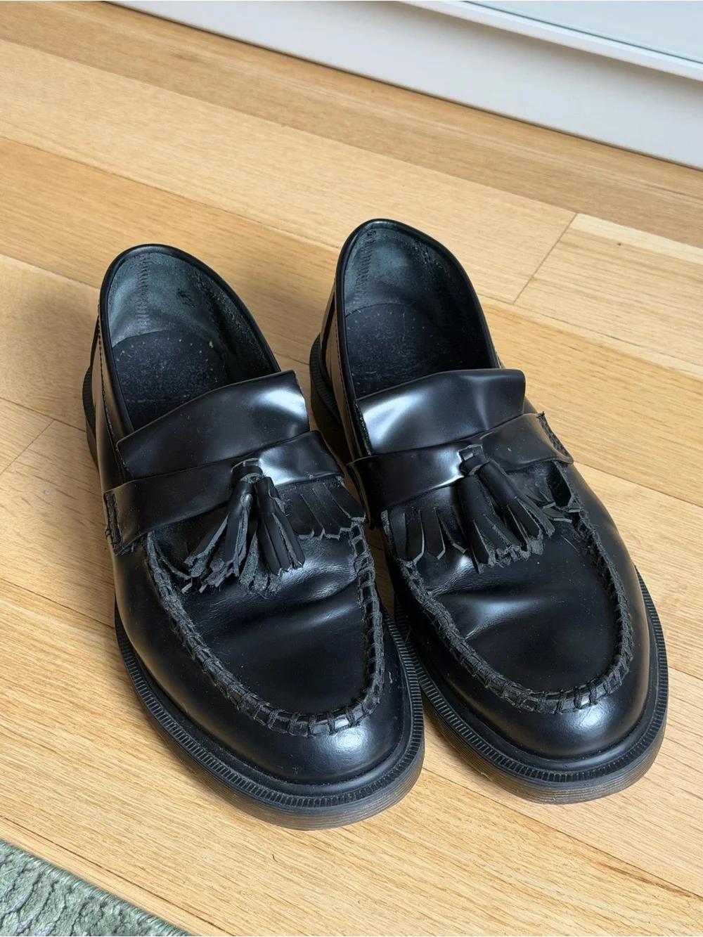 Dr. Martens Black Tassel Penny Loafers